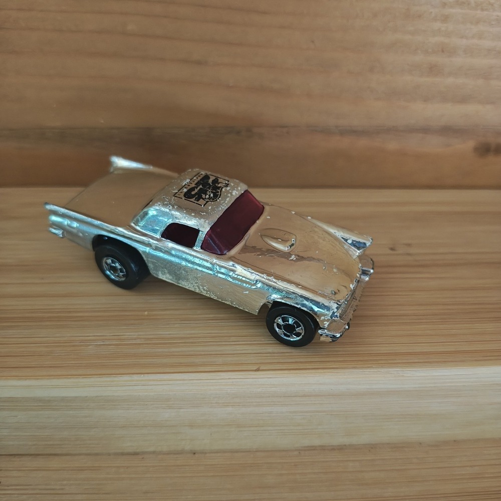 Hot Wheels 25th Anniversary Chrome T-Bird, 1/64 1977 Very Rare HTF‎